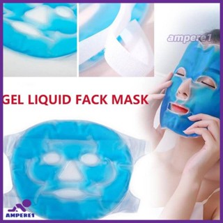 Cooling Ice Gel Face Mask Full Face Cooling Patches Mask Ice Pack Cooling Face Mask บรรเทาความเมื่อยล้า -AME1