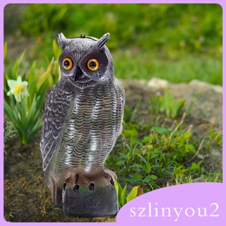 [szlinyou2] รูปปั้นนกฮูกเสมือนจริง สําหรับตกแต่งสวน หลังคา กระรอก