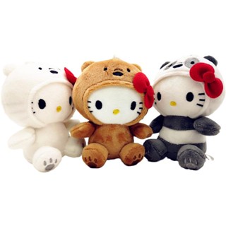 ของเล่นตุ๊กตาหมีแพนด้า หมีบราวน์ ประดับโบว์น่ารัก 10 ซม. สําหรับเด็ก