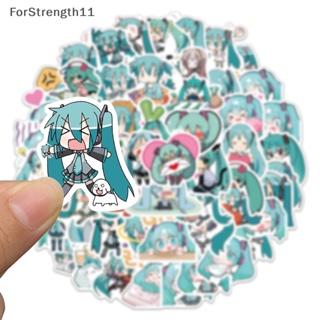 Fo สติกเกอร์ ลายการ์ตูน Hatsune Miku สําหรับติดตกแต่งกีตาร์ กระเป๋าเดินทาง แล็ปท็อป 65 ชิ้น