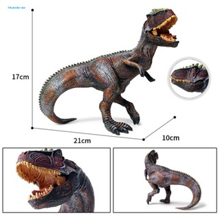 Hkanda โมเดลฟิกเกอร์ไดโนเสาร์ ปากขยับได้ เสมือนจริง Pvc ขนาดเล็ก ของเล่นเสริมการเรียนรู้ สําหรับเด็กผู้ชาย และเด็กผู้หญิง