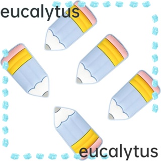 Eucalytus1 ลูกปัดซิลิโคน รูปดินสอ หลากสี สําหรับทําพวงกุญแจ ปากกา แฮนด์เมด