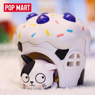 [พร้อมส่ง] ของเล่นฟิกเกอร์ POPMART POPMART Fish Meow Dessert Nest K3L1