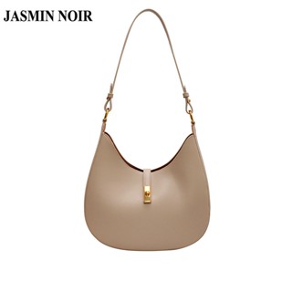 Jasmin NOIR กระเป๋าสะพายไหล่ กระเป๋าถือ หนัง PU หรูหรา สําหรับสตรี