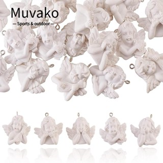 Muvako จี้สร้อยคอเรซิ่น รูปนางฟ้า 20 ชิ้น 20 ชิ้น