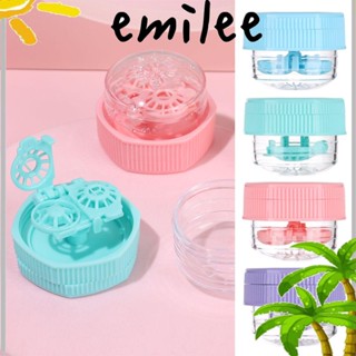 Emilee กล่องเลนส์แว่นตา แบบพกพา หมุนได้ อุปกรณ์เสริม