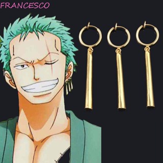 Francesco คอสเพลย์ คลิป ต่างหู ญี่ปุ่น ต่างหูคลิป เครื่องประดับ การ์ตูน Roronoa Zoro ต่างหู