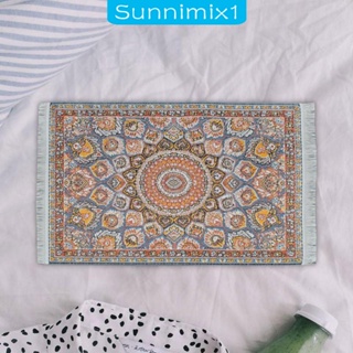 [Sunnimix1] พรมปูพื้นเฟอร์นิเจอร์ ขนาดเล็ก 1:12 สําหรับห้องนั่งเล่น ห้องนอน เครื่องประดับ