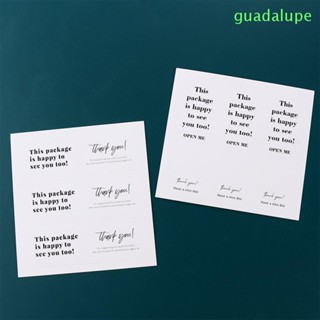 Guadalupe สติกเกอร์ฉลาก ลาย Thank You ขนาด 3*9 ซม. สําหรับติดตกแต่งบรรจุภัณฑ์