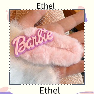 Ethel1 กิ๊บติดผม ตุ๊กตาบาร์บี้ สีชมพู เครื่องประดับผม หรูหรา แฟชั่นสําหรับผู้หญิง