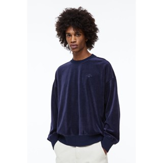 H&amp;M  Man Oversized Fit Velour sweatshirt 1122675_1