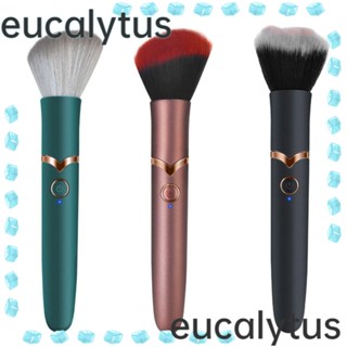 Eucalytus1 แปรงแต่งหน้าไฟฟ้า 10 เกียร์ ชาร์จ USB แบบพกพา ปรับสั่นได้ สําหรับผู้หญิง