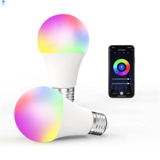 ใหม่ Led E27 Matter การเชื่อมต่อโดยตรง Wifi Rgb Cw Smart Light การควบคุมแอพอัจฉริยะรองรับ Homekit Siri สำหรับ Google Home Alexa Voice Assistant 【bluey】