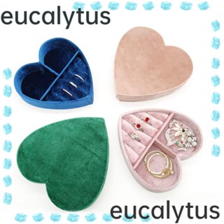 Eucalytus1 กล่องเก็บเครื่องประดับ รูปหัวใจ แบบพกพา