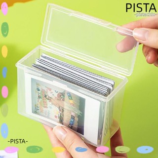 Pista กล่องพลาสติกใส ขนาดเล็ก สําหรับใส่จัดเก็บการ์ดรูปภาพ อัลบั้ม Idol Kpop 2 ชิ้น