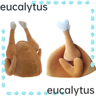 Eucalytus1 หมวกซานต้า คริสต์มาส ผ้ากํามะหยี่ขนนิ่ม สําหรับผู้ใหญ่