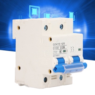 Player kingdom DC Circuit Breaker 2P DZ47Z 125 100A DIN Rail เบรกเกอร์วงจรขนาดเล็กสำหรับระบบพลังงานแสงอาทิตย์ PV 1000V