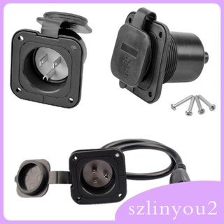 [szlinyou2] อะไหล่ซ็อกเก็ตปลั๊กไฟ RV 125V 15A 18 นิ้ว แบบเปลี่ยน สําหรับในร่ม กลางแจ้ง