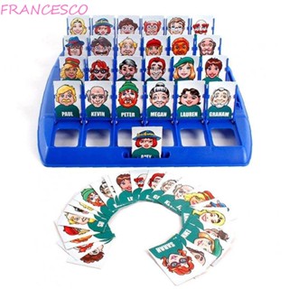 Francesco Who Is It Board Game เกมกระดานหมากรุก และการ์ดปริศนา ของเล่นฝึกความจํา สําหรับเด็ก และพ่อแม่