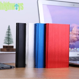 เคสฮาร์ดไดรฟ์มือถือ อะลูมิเนียมอัลลอย ความเร็วสูง 2.5 นิ้ว USB3.0 สําหรับ PC TV แล็ปท็อป [highways.th]