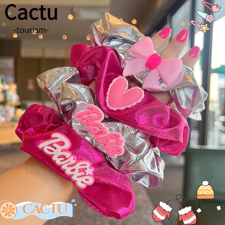 Cactu ยางรัดผมหางม้า แบบยืดหยุ่น สีพื้น แฟชั่น อุปกรณ์เสริม สําหรับตุ๊กตาบาร์บี้