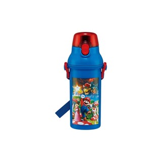 Skater Water Bottle Super Mario Movie 480ml Childrens Antibacterial Plastic Made in Japan PSB5SANAG-A