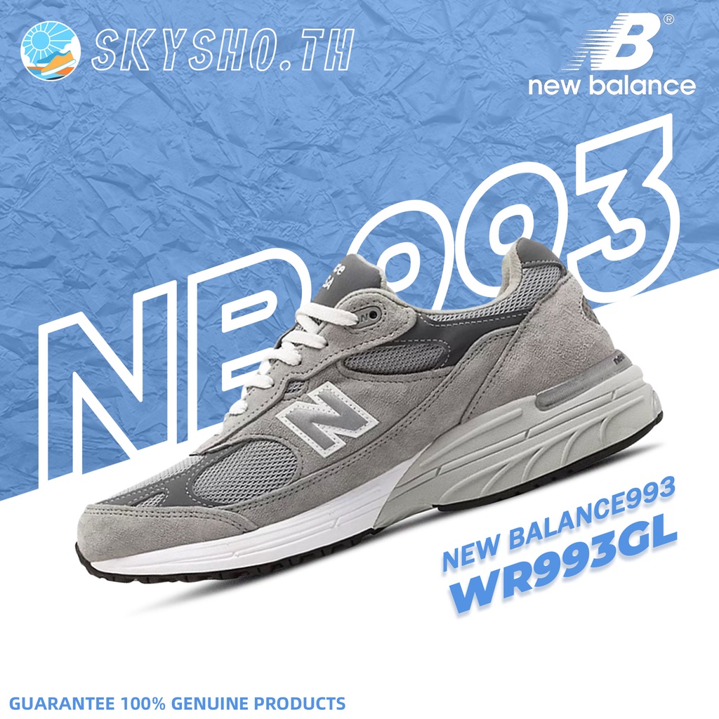 มือหนึ่ง แท้100% New Balance 993 WR993GL Sneakers gray