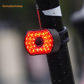 [Domybestshop.th] ไฟท้ายจักรยาน LED เซนเซอร์อัจฉริยะ 6 โหมด ความสว่างสูง 400mAh กันน้ํา