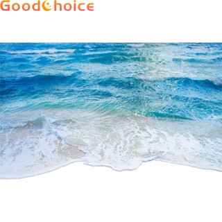 Serene Ocean Waves Wall Stickers for Bathroom or Kitchen Easy to Remove