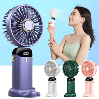 New Mini Handheld Fan Portable Folding Desk Fan Cooler Cooling USB Rechargeable