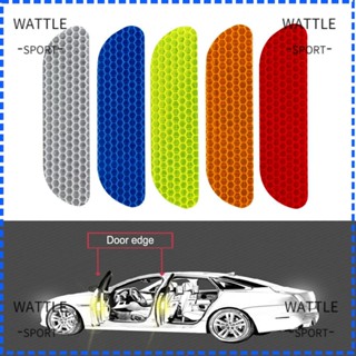 Wattle สติกเกอร์ป้ายเตือน เปิดหลัง แบบสากล สําหรับติดประตูรถยนต์ 4 ชิ้น