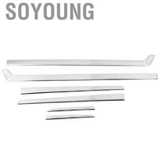 Soyoung mirror cover car styling 6pcs Body Side Door Moulding Trim Cover Stainless Steel  Protector Fit for CRV 17‑20