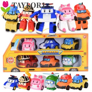 Taylor1 หุ่นยนต์รถยนต์ Poli Transform Vehicle Robot Poli ของเล่นสําหรับเด็ก ผู้ใหญ่