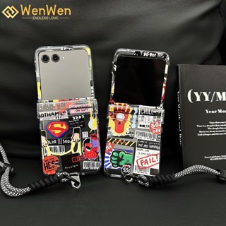 Wenwen เคสโทรศัพท์มือถือ ลายอเวนเจอร์ส สามชิ้น แฟชั่น สําหรับ Motorola Razr 40 Ultra