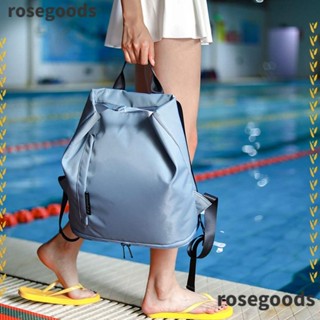 Rosegoods1 กระเป๋าชายหาด สําหรับใส่ชุดว่ายน้ํา รองเท้า กระเป๋า Duffel