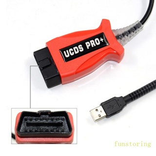 Fun UCDSPro CarV1 27 001 สายเคเบิลเชื่อมต่อวินิจฉัย พร้อม 35 Tokens Auto OBD2