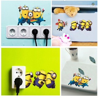 Pcex) สติกเกอร์ติดผนัง ลายการ์ตูนมินเนี่ยน Despicable Me ลอกออกได้ สําหรับตกแต่งห้องเด็ก DIY