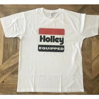 Holley เสื้อยืดคาร์บูเรเตอร์ สีขาว V8