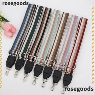 Rosegoods1 สายคล้องกระเป๋า เข็มขัด DIY ปรับได้ ปักลาย สายกระเป๋าถือ