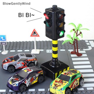 Blowgentlywind ของเล่นกล้องจราจร ขนาดเล็ก พร้อมเพลง LED สําหรับเด็ก BGW