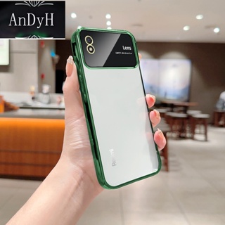 Andyh เคสโทรศัพท์มือถือแบบนิ่ม TPU ใส กันรอยกล้อง ชุบไฟฟ้า สําหรับ Redmi 9A