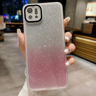 เคสโทรศัพท์มือถือแบบนิ่ม ใส กันกระแทก กันรอยกล้อง ลายกลิตเตอร์ สําหรับ OPPO A16 A16K A58 5G A78 5G A77 5G A5S A7 A12 A17 A17K A15 A15S