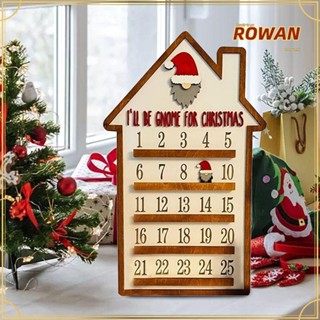 Rowans ปฏิทินนับถอยหลัง แบบไม้ ถอดออกได้ สําหรับแขวนตกแต่งบ้านผีสิง คริสต์มาส DIY