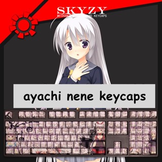 ayachi nene Keycaps Cherry Profile SABBAT OF THE WITCH PBT Dye Sub Mechanical Keyboard Keycaps