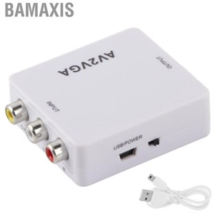 Bamaxis For AV To VGA Conveter  High Performance Plug and Play 1920x1080 60fps Video Converter for