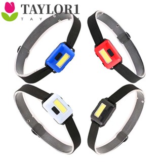 Taylor1 ไฟฉายคาดศีรษะ COB LED 3 โหมด สําหรับเดินป่า ตกปลา