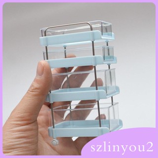 [szlinyou2] รถเข็นม้วน 4 ชั้น ขนาดเล็ก 1:6 พร้อมล้อ สําหรับตกแต่งบ้านตุ๊กตา ฉาก DIY