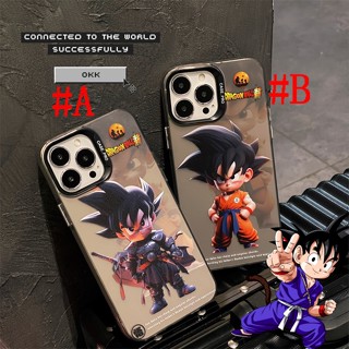 เคสแข็ง เคสไอโฟน iPhone 14 Pro Max iPhone 13 Pro Max iPhone 12 Pro Max iPhone 11 Cartoon ดราก้อนบอล Dragon Ball Little Goku โกกุ Color Electroplating Design Protective Hard Case