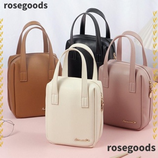 Rosegoods1 กระเป๋าเครื่องสําอาง หนัง PU กันน้ํา ความจุขนาดใหญ่ อเนกประสงค์