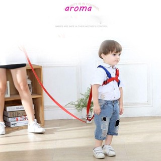 Aroma สายจูงเด็กวัยหัดเดิน แบบนิ่ม ปรับได้ ป้องกันการสูญหาย กันลื่น สีตัดกัน เข็มขัดยาว อเนกประสงค์ สายจูงเด็ก